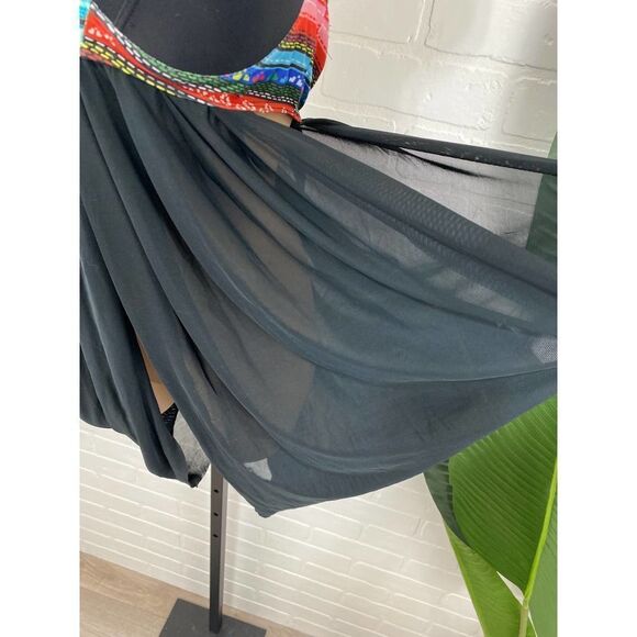 Unique black mesh tankini - Picture 4 of 10